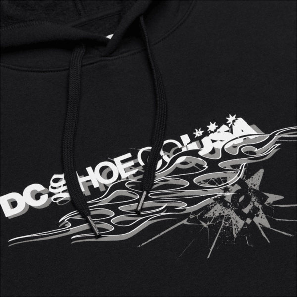 2026 DC Shoes Hommes Capuche De Flamme Latérale Hoodie EDYSF03285 - Black